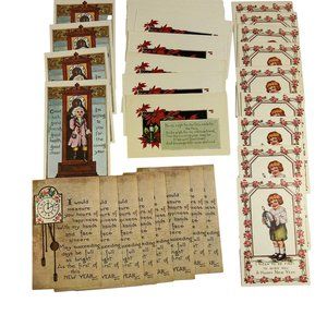 Popular Products Vintage Inspired Postcard Unused Lot of 28 Happy New Year